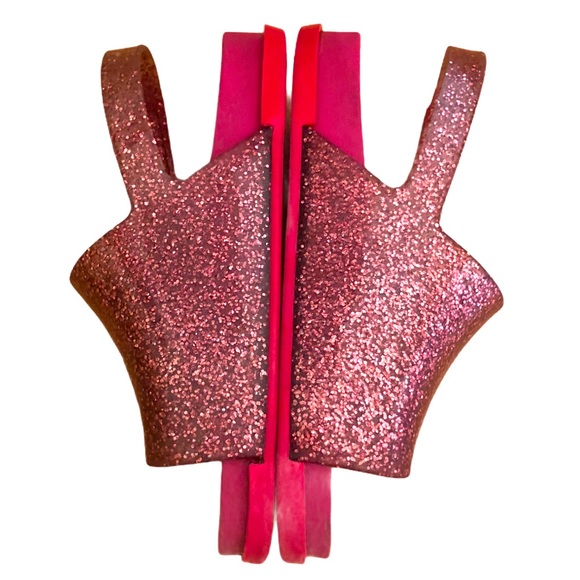 MINI MELISSA Pink Glitter Beach Slide Sandal-Size 7 (toddler) - Picture 5 of 7